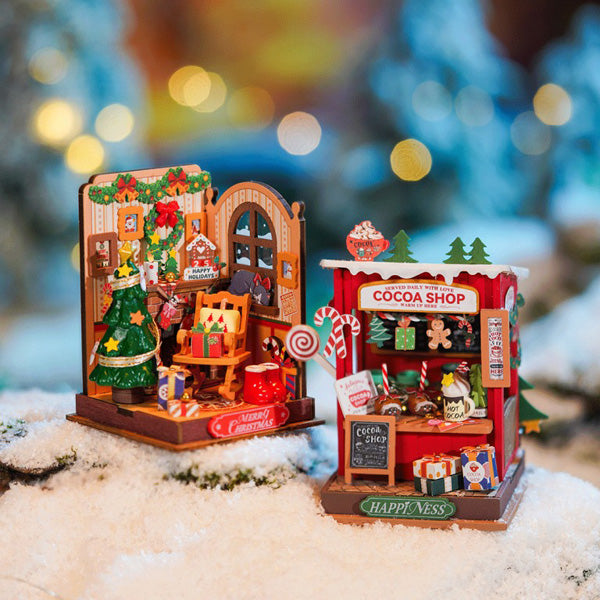 Rolife Christmas Fireplace - Maison Miniature | Moshi Moshi Paris