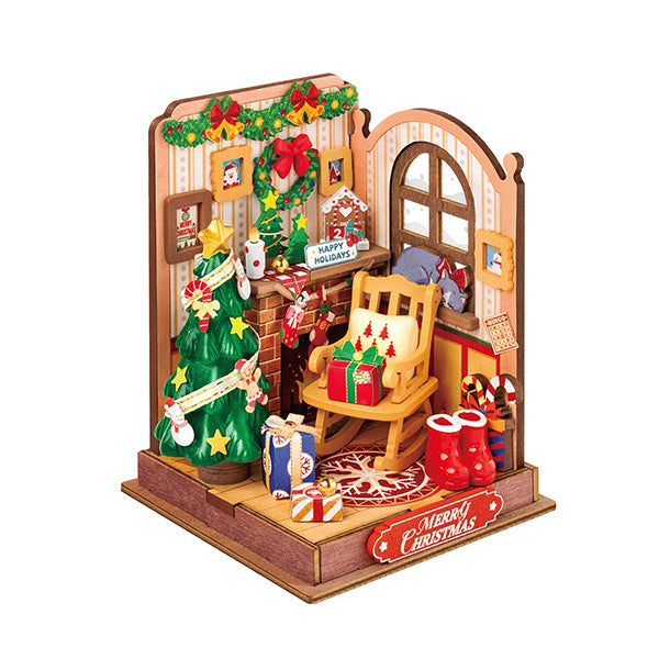 Rolife Christmas Fireplace - Maison Miniature | Moshi Moshi Paris