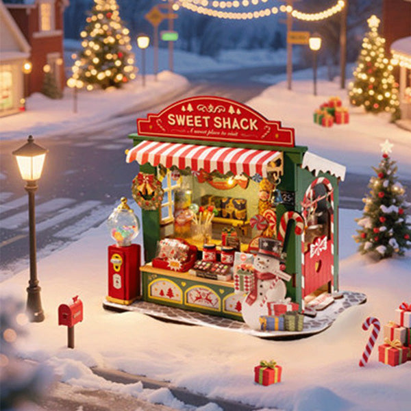 Rolife Christmas Candy Stand - Maison Miniature | Moshi Moshi Paris