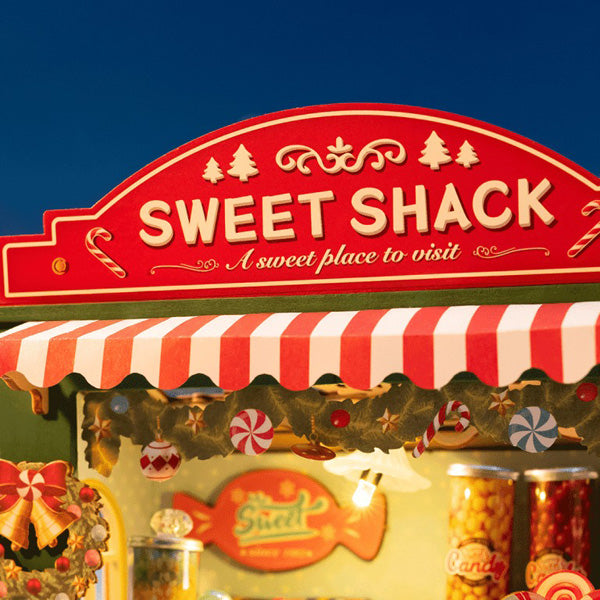 Rolife Christmas Candy Stand - Maison Miniature | Moshi Moshi Paris