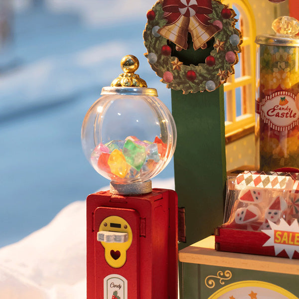 Rolife Christmas Candy Stand - Maison Miniature | Moshi Moshi Paris