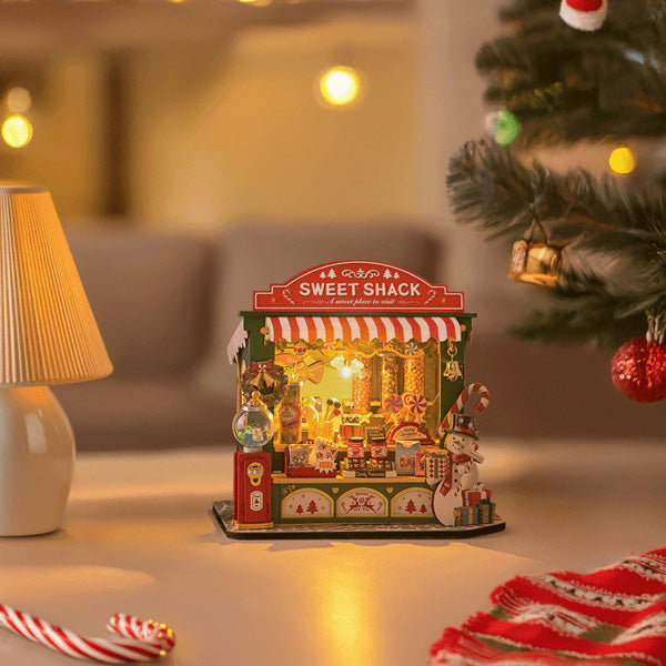 Rolife Christmas Candy Stand - Maison Miniature | Moshi Moshi Paris