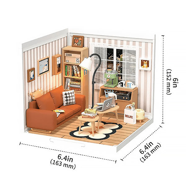 Rolife Cozy Living Lounge - Maison Miniature | Moshi Moshi