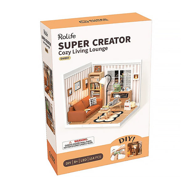 Rolife Cozy Living Lounge - Maison Miniature | Moshi Moshi