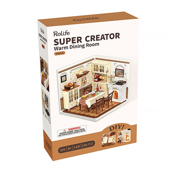 Rolife Warm Dining Room - Maison Miniature | Moshi Moshi Paris