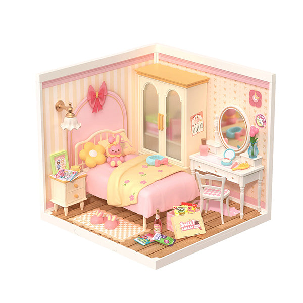Rolife Lovely Pink Bedroom - Maison Miniature | Moshi Moshi Paris