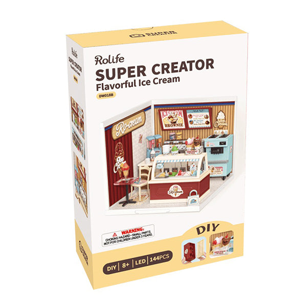 Rolife Flavorful Ice Cream - Maison Miniature | Moshi Moshi Paris