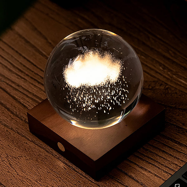 Lampe Amber Crystal - Rain Cloud | Moshi Moshi Boutique Paris