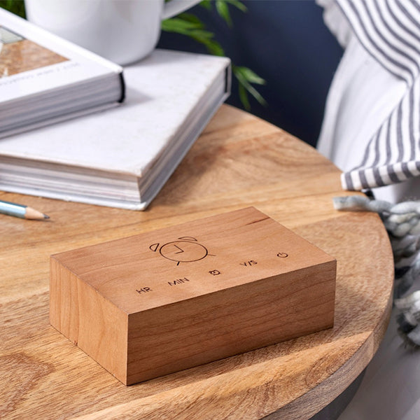 Réveil Click Clock Gingko - Cerisier Bois | Moshi Moshi Paris