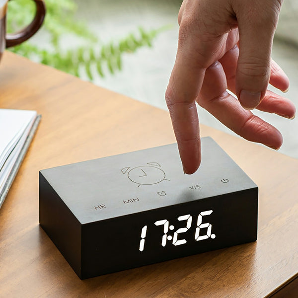 Réveil Flip Click Clock Noir - Gingko | Moshi Moshi Paris
