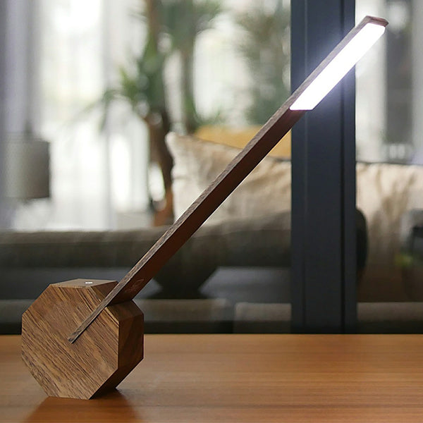 Lampe Octagon Noyer - Design et Tactile | Moshi Moshi Paris