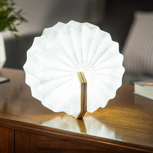 Lampe Accordeon Gingko - Noyer | Moshi Moshi Boutique Paris 1er