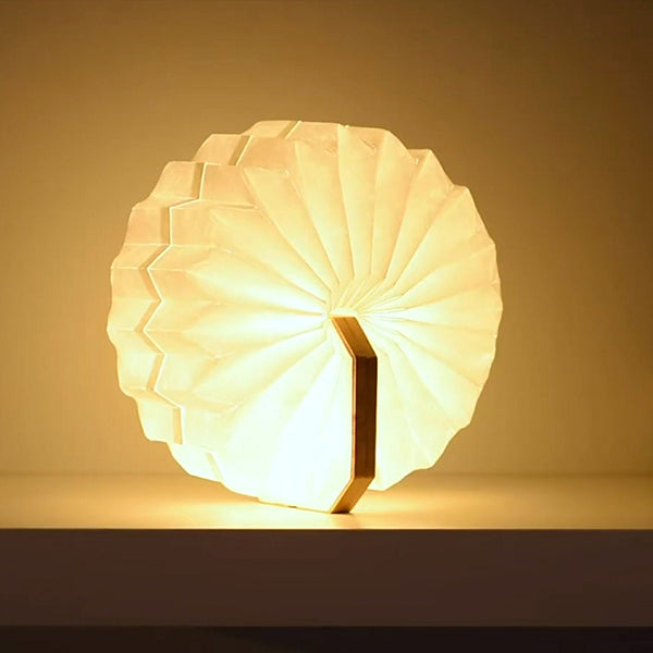 Lampe Accordeon Gingko - Noyer | Moshi Moshi Boutique Paris 1er
