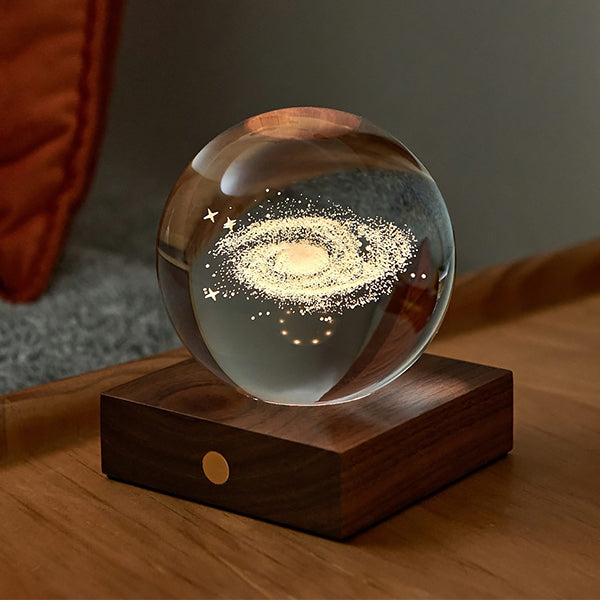 Lampe Amber Crystal Galaxy - Gingko | Moshi Moshi Boutique Paris 1er
