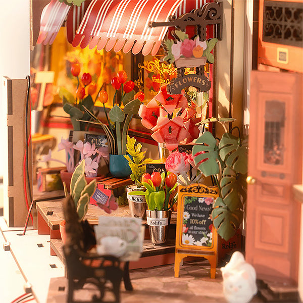 Rolife Floral Corner - DIY Book Nook | Moshi Moshi Paris