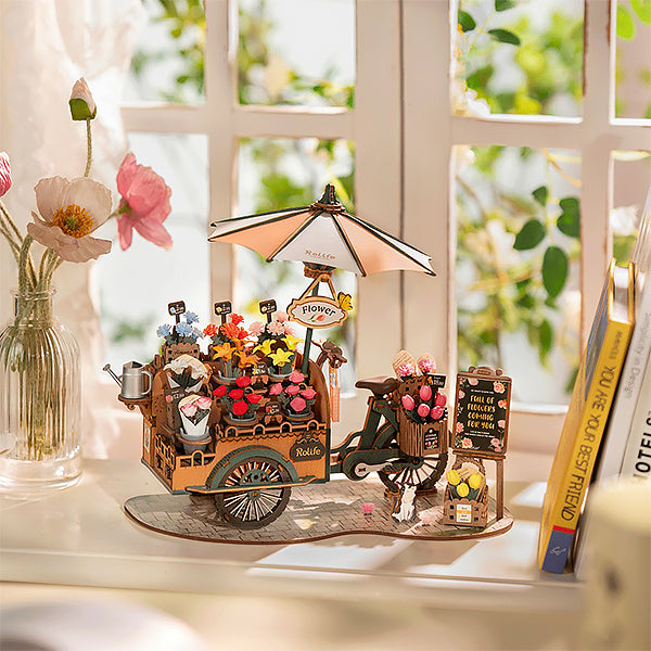 Rolife Blossom Cart - 3D Wooden Puzzle | Moshi Moshi Paris