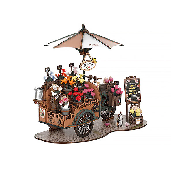 Rolife Blossom Cart - 3D Wooden Puzzle | Moshi Moshi Paris