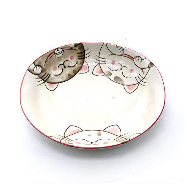 Assiette Japonaise Chat - Maneki Neko | Moshi Moshi Vaisselle Paris