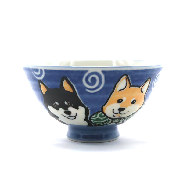 Bol I Love Shiba Bleu - Made in Japan | Moshi Moshi Boutique Paris