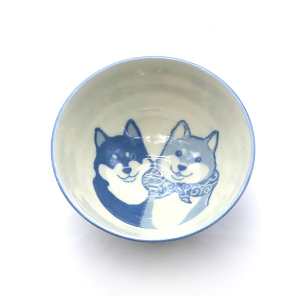 Bol I Love Shiba Bleu - Made in Japan | Moshi Moshi Boutique Paris