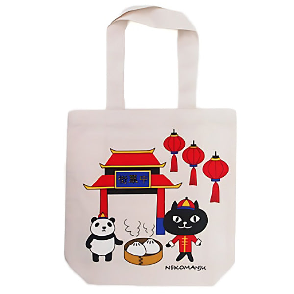 Tote Bag Chat - Nekomanju Panda | Moshi Moshi Boutique Paris
