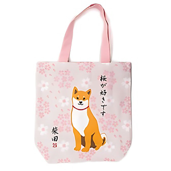 Tote Bag Shiba Sakura- Kawaii | Moshi Moshi Paris Japan