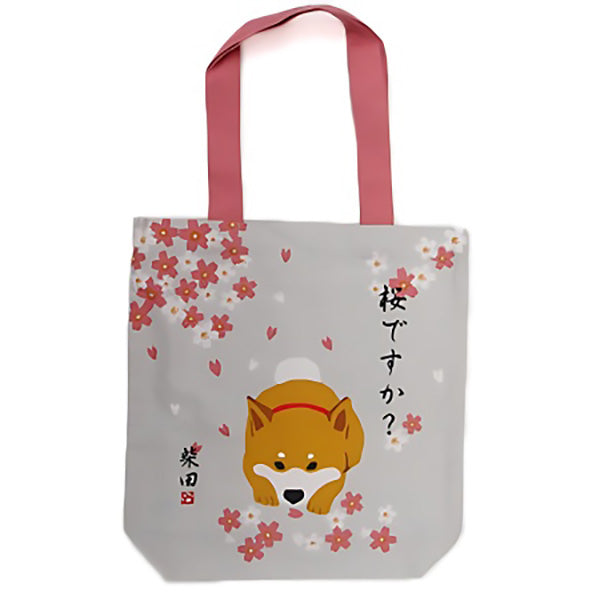 Tote Bag Shiba Inu - Cherry Blossom | Moshi Moshi Paris Japan