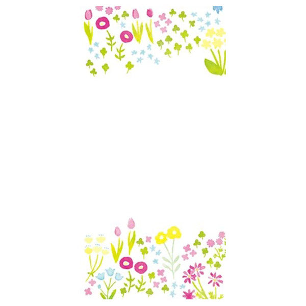 Papier Lettre & Enveloppe Washi - Jardin Fleuri | Moshi Moshi Paris