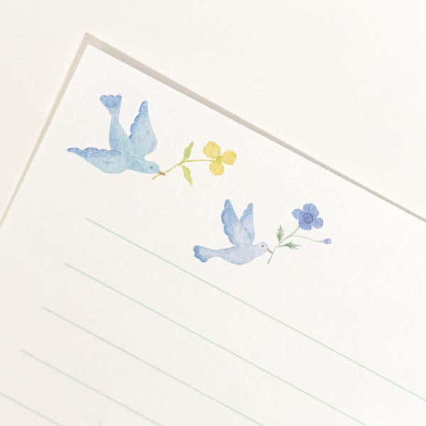 Mini Papier Lettre Enveloppe Japonais - Michikusa Birds | Moshi Moshi