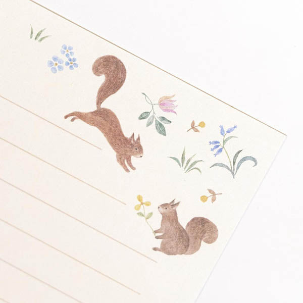 Papier Lettre Enveloppe Japonais - Michikusa Lapin