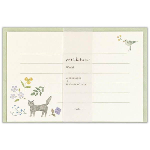 Papier Lettre & Enveloppe Japonais Kawaii - Chat | Moshi Moshi Paris