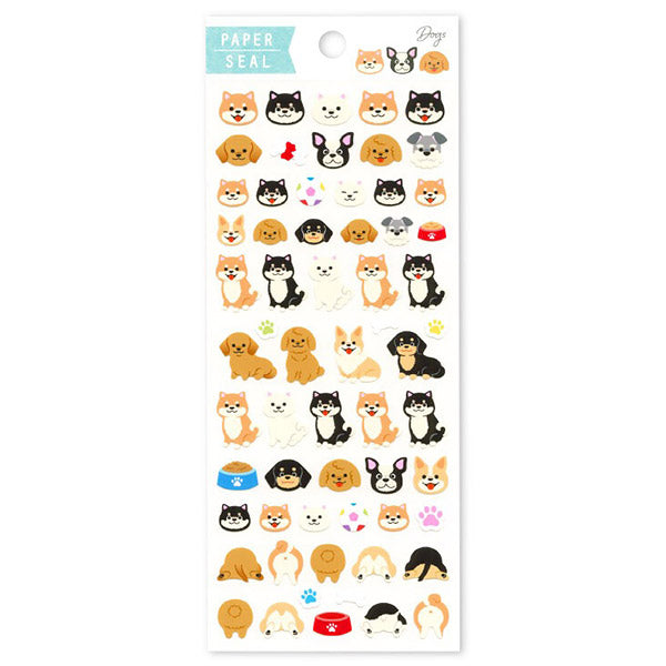 Stickers Happy Dogs - Papeterie Japonaise | Moshi Moshi Paris