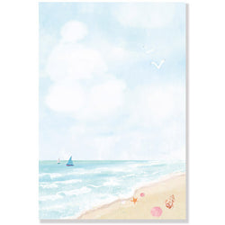 Carte Postale Scène d'Eté - La Mer | Moshi Moshi Paris Japan