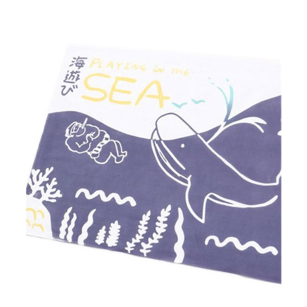 Tenugui La Mer - Déco Japonaise | Moshi Moshi Boutique Paris