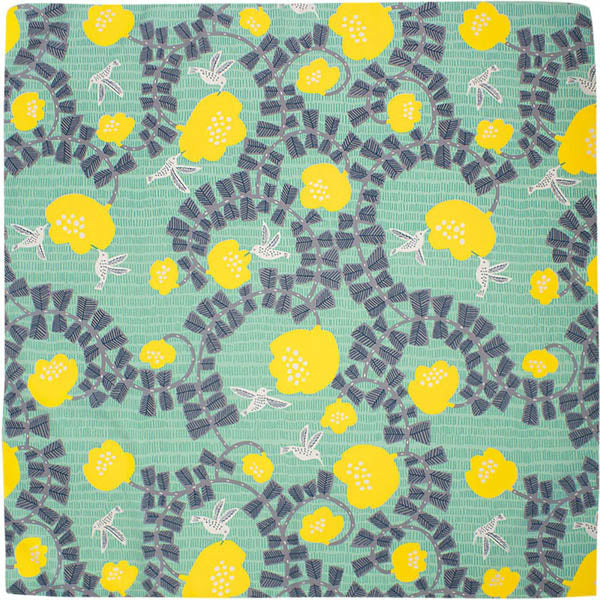 Furoshiki Aquadrop - Colibri Vert | Moshi Moshi Boutique Paris