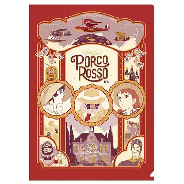 Porte Document Porco Rosso - Ghibli Official | Moshi Moshi Paris Japan