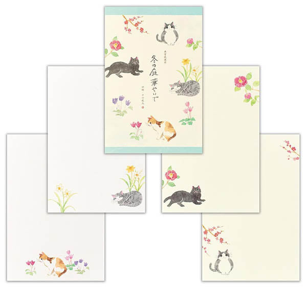 Papier Lettre Chat Sakura - Spring Garden | Moshi Moshi Paris