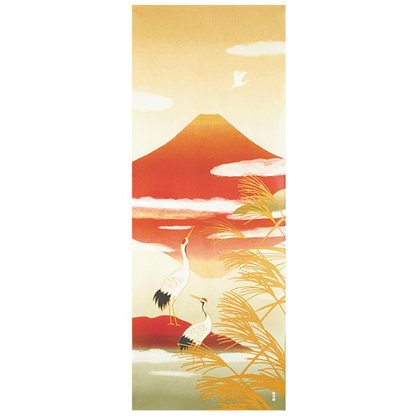 Tenugui Grue & Fuji - Déco Japonaise | Moshi Moshi Boutique Paris
