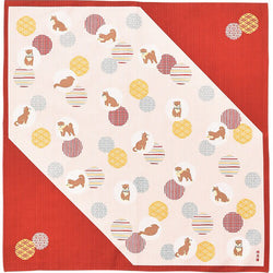 Furoshiki Shiba Inu Komon - Déco Japonaise | Moshi Moshi Paris