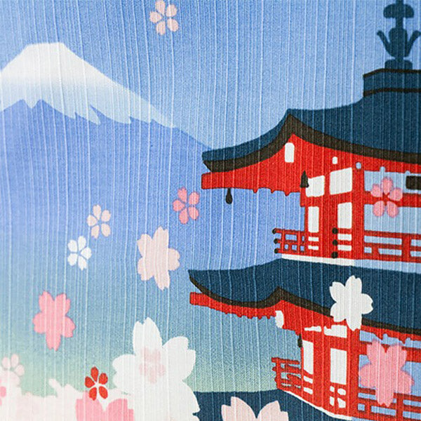 Furoshiki Sakura Mont Fuji - Emballage Cadeaux | Moshi Moshi Paris