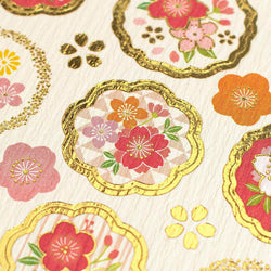 Stickers Seal Kimono - Sakura & Plum | Moshi Moshi Paris Japan