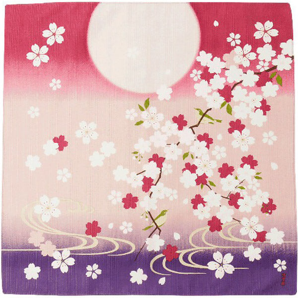 Furoshiki Fleur de Cerisier & Rossignol - Japan | Moshi Moshi Paris
