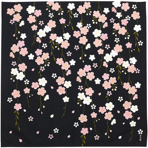 Furoshiki Cherry Blossom At Night - Emballage Cadeaux | Moshi Moshi 