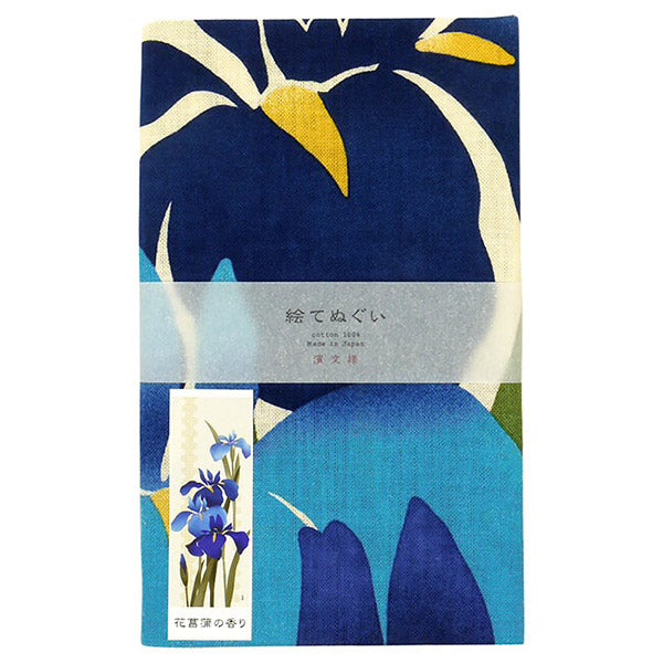 Tenugui Fleur D'Iris - Déco Japonaise | Moshi Moshi Boutique Paris