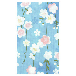 Tenugui Fleur de Cerisier - Bleu | Moshi Moshi Boutique Japonaise