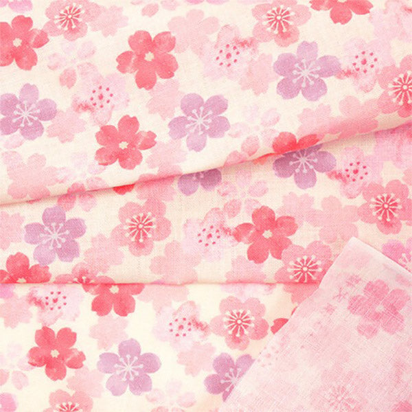 Tenugui Fleur de Cerisier - Rose | Moshi Moshi Boutique Japonaise