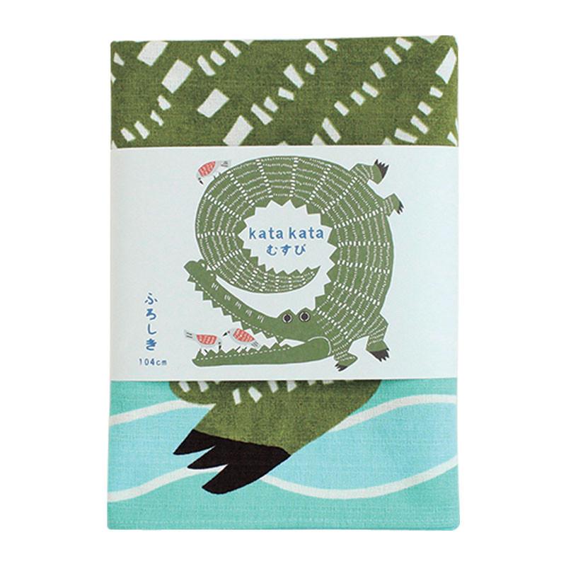 Furoshiki, tissu emballage cadeau, Kata Kata Crocodile | Moshi Moshi