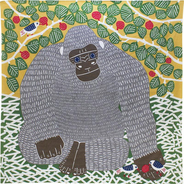 Furoshiki, tissu emballage cadeau, Kata Kata Gorille | Moshi Moshi