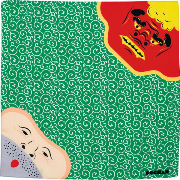 Furoshiki Cochae, tissu emballage Shishimai et le Voleur | Moshi Moshi