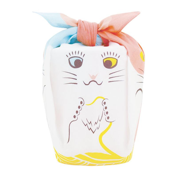 Furoshiki Cochae, tissu emballage - Chat Rose | Moshi Moshi Paris